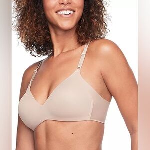*WARNER’S* Taupe Smooth Seamless Simply Perfect Wireless T-Shirt Bra Size 40C